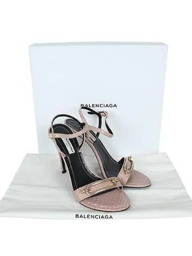 Pink python leather women s sandals shoes No 245 250 - BALENCIAGA - BALAAN 1