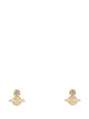 ORB Logo Earrings Gold - VIVIENNE WESTWOOD - BALAAN 1