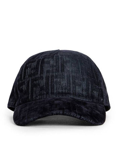 FF Denim Ball Cap Blue - FENDI - BALAAN 1