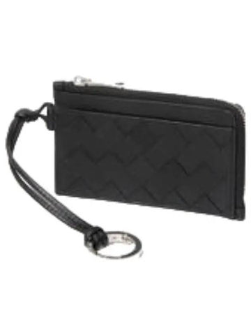 Intrecciato zipper strap card holder - BOTTEGA VENETA - BALAAN 1