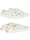 All Over Fox Head Printing Canvas Low Top Sneakers White - MAISON KITSUNE - BALAAN 2