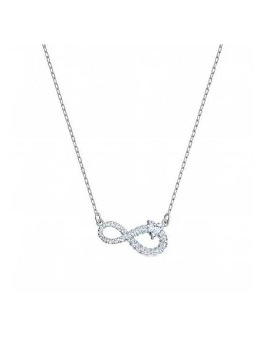 Infinity Pendant Necklace Silver - SWAROVSKI - BALAAN 1