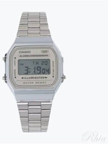 A168WA 8AYDF 8A Digital Square Vintage Retro Metal Watch - CASIO - BALAAN 1