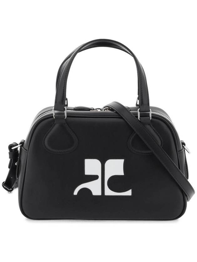 Reedition Leather Bowling Tote Bag Black - COURREGES - BALAAN 1