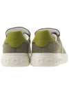 Gancini logo patch sneakers BORG5 OLIVO BUS SUEDE 0757669 - SALVATORE FERRAGAMO - BALAAN 4