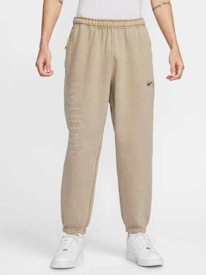 Sportswear Solo Swoosh Track Pants Beige - NIKE - BALAAN 2