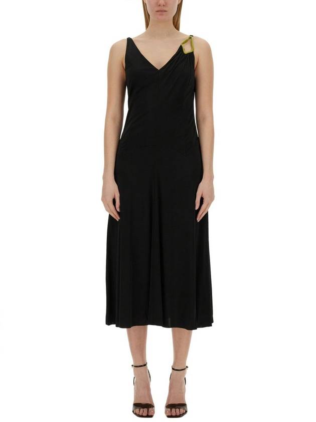 Midi One Piece RW DR0007 4893 P2410 BLACK - LANVIN - BALAAN 2