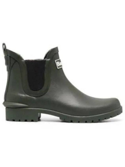 Wilton Wellington Chelsea Rain Boots Green - BARBOUR - BALAAN 2