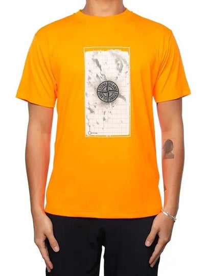 Neon printing short sleeve t-shirt 70152NS81 - STONE ISLAND - BALAAN 2