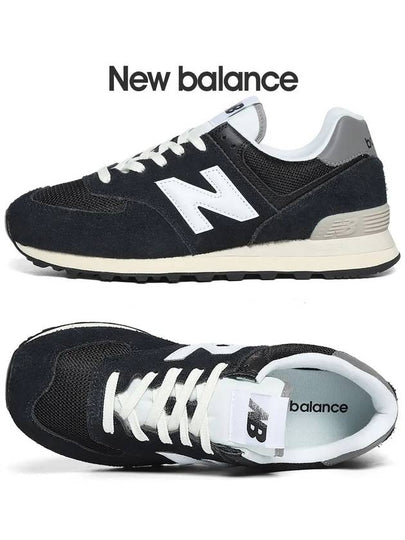 574 Low Top Sneakers Heritage Deep Black - NEW BALANCE - BALAAN 2