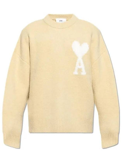 De Coeur Intarsia Knit Top Light Yellow - AMI - BALAAN 2