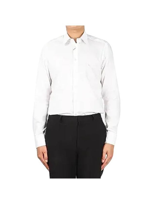 Men's Logo Long Sleeve Shirt White - ETRO - BALAAN.
