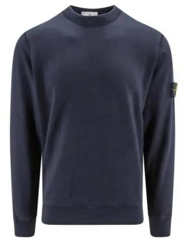 Wappen Patch Garment Dyed Sweatshirt Navy - STONE ISLAND - BALAAN 2