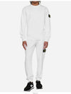 Waffen Patch Cotton Fleece Track Pants White - STONE ISLAND - BALAAN 6