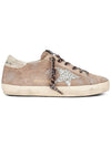 Super Star Glitter Low Top Sneakers Taupe - GOLDEN GOOSE - BALAAN 2