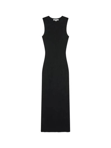 Wearing ribbed cashmere slim dress black 271626 - REFORMATION - BALAAN 1