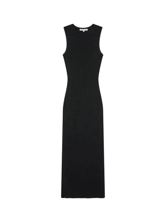 Wearing ribbed cashmere slim dress black 271626 - REFORMATION - BALAAN 1