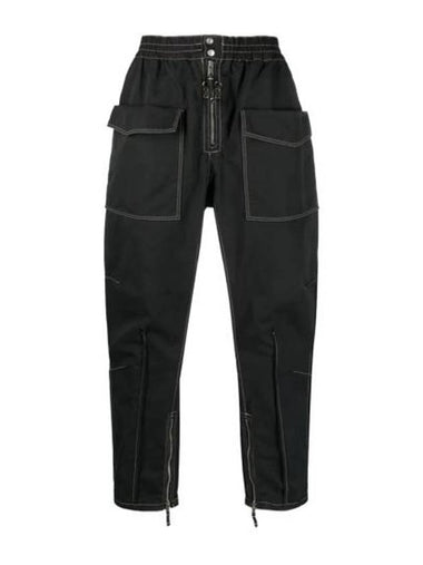 Tilseno Cotton Track Pants Black - ISABEL MARANT - BALAAN 1