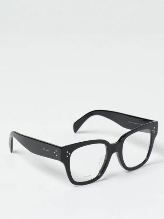 Eyewear Square Acetate Eyeglasses Black - CELINE - BALAAN 1