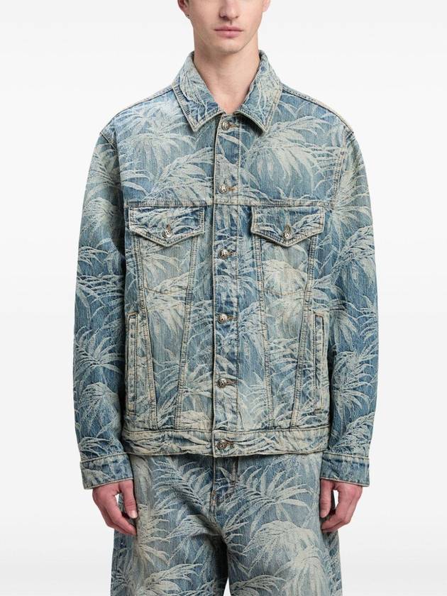 PALM ANGELS PALMS WASH DENIM JACKET - PALM ANGELS - BALAAN 3