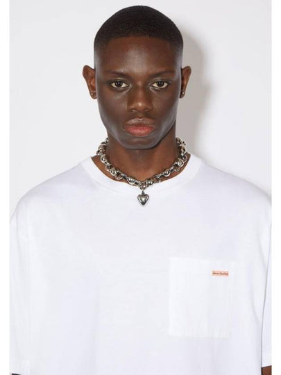 Logo Patch Short Sleeve T-Shirt White - ACNE STUDIOS - BALAAN 2