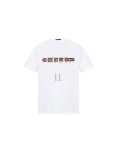 Cotton Print Short Sleeve T-Shirt White - GUCCI - BALAAN 2