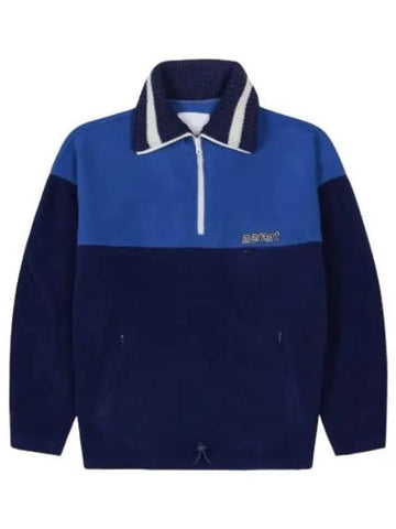 Mamet color block fleece zip up jacket navy - ISABEL MARANT - BALAAN 1