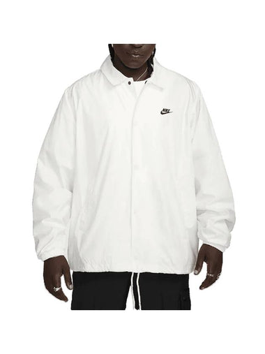 Club Coaches Jacket White - NIKE - BALAAN 1