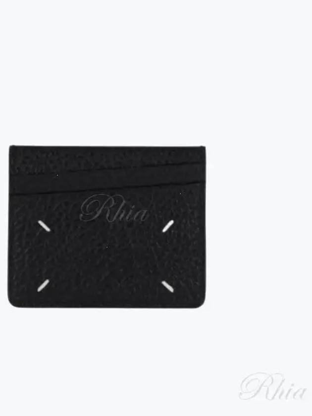 Four Stitch Card Wallet Black - MAISON MARGIELA - BALAAN 2