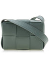 Intrecciato Cassette Small Cross Bag Light Green - BOTTEGA VENETA - BALAAN 4