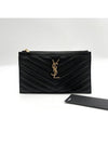 Matelasse gold monogram bill pouch 504922 - SAINT LAURENT - BALAAN 1