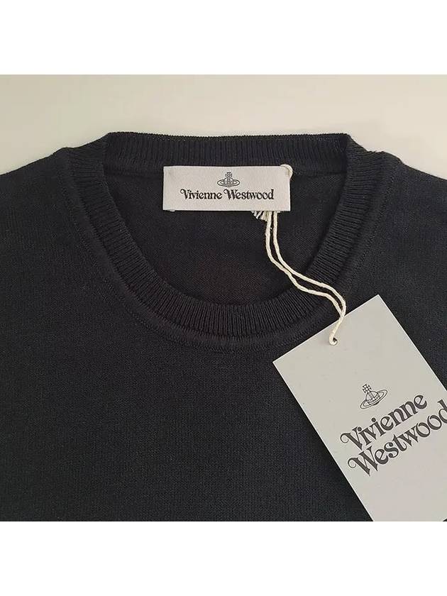 ORB Logo Cashmere Cotton Knit Top Black - VIVIENNE WESTWOOD - BALAAN 6