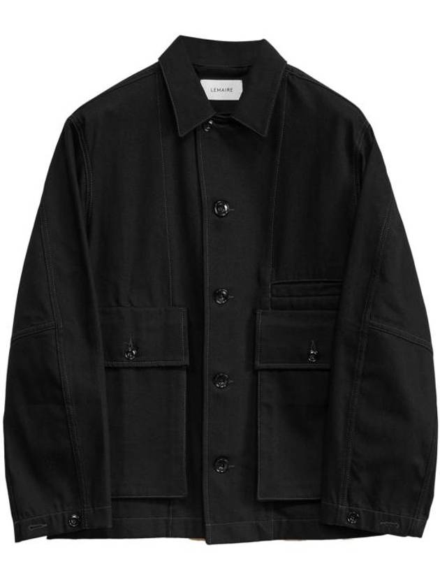 Boxy Denim Jacket Black - LEMAIRE - BALAAN 2