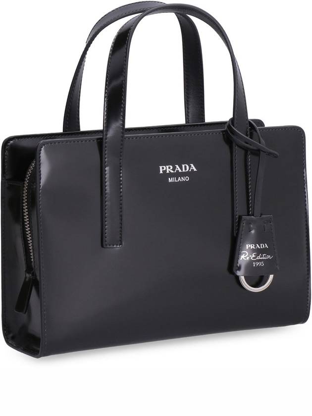 Re-Edition 1995 Brushed Leather Hand Mini Bag Black - PRADA - BALAAN 4