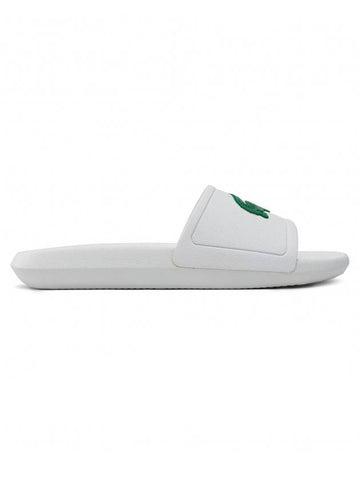 Men's Croco Logo Slippers White - LACOSTE - BALAAN 1