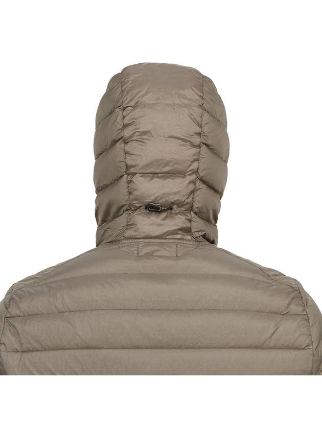 Loom Woven Chambers R Nylon Down TC Light Hoodie Down Jacket Dove Grey - STONE ISLAND - BALAAN 8