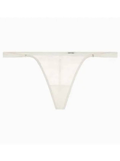 Floral Lace String T-Panties Chalk - CALVIN KLEIN - BALAAN 2