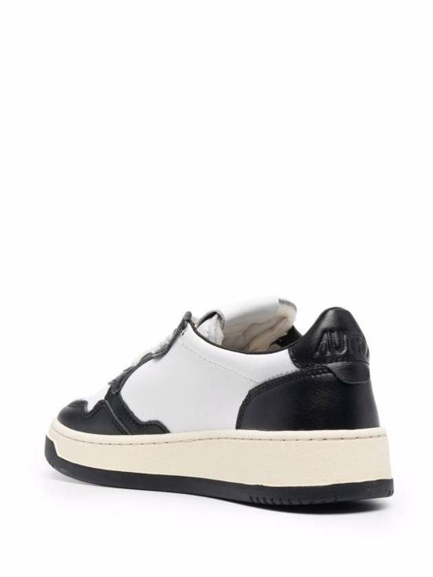 Medalist Leather Low Top Sneakers White Black - AUTRY - BALAAN 3