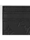 Monogram Double Card Wallet Black - LOUIS VUITTON - BALAAN 3