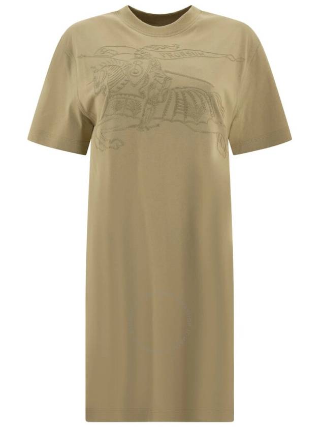 Burberry EKD Embroidered Cotton T-Shirt Dress, Size Medium - BURBERRY - BALAAN 1