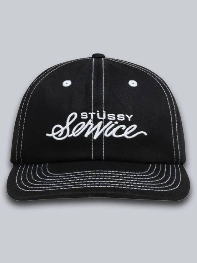 Mid Depth Service Strapback Cap - STUSSY - BALAAN 1