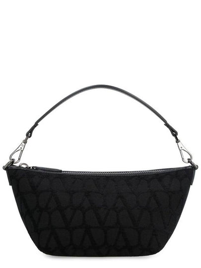 Iconographe Cotton Shoulder Bag Black - VALENTINO - BALAAN 2