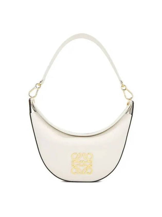 Luna Logo Plaque Hobo Small Shoulder Bag White - LOEWE - BALAAN 2