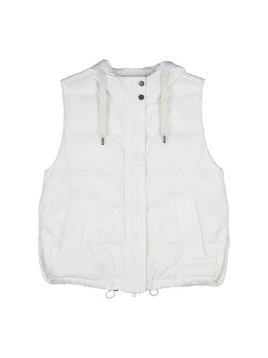 Women's Padded Vest White - BRUNELLO CUCINELLI - BALAAN 1