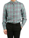 Khaki Check Linen Shirt S25DL0456 - VIVIENNE WESTWOOD - BALAAN 2