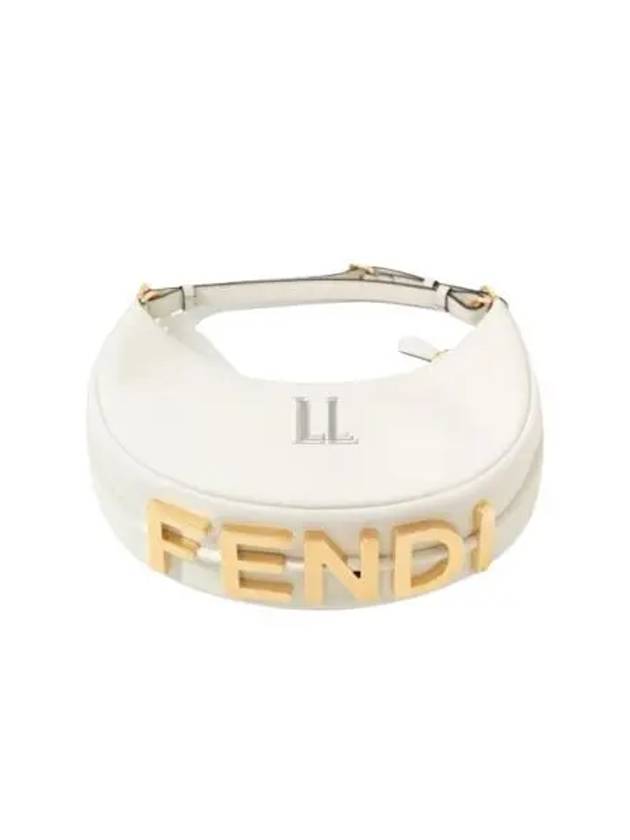 Fendigraphy Small Hobo Shoulder Bag White - FENDI - BALAAN 2