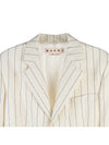 Striped Blazer Jacket White - MARNI - BALAAN 4