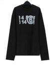 Number Logo Cotton Sweatshirt Black - MAISON MARGIELA - BALAAN 2