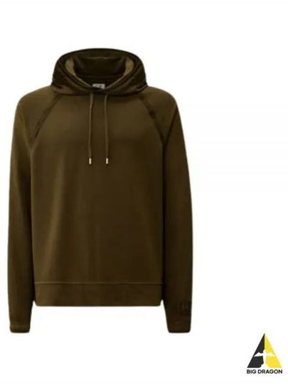 Light Fleece Logo Hoodie Green - CP COMPANY - BALAAN 2