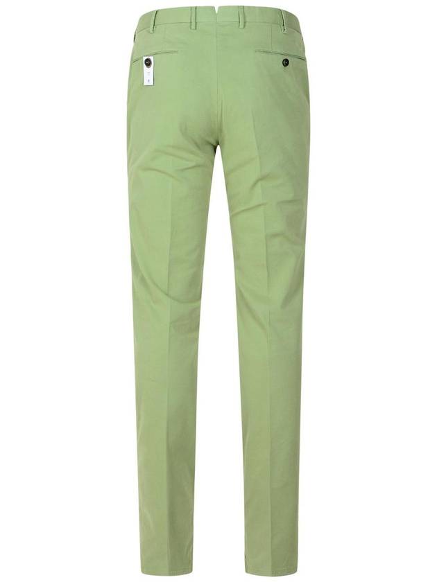 Pt01 'Slim' Green Cotton Pants - PT01 - BALAAN 3